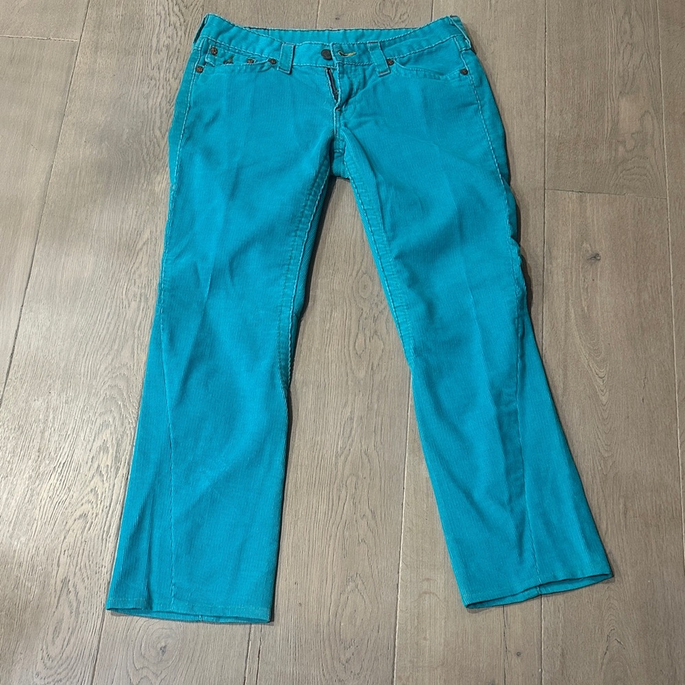 True Religion Women's Boot Cut Jeans - Teal